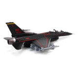 Maxbell 1/100 Alloy F16D Plane Model Airplane Model Fighter Aircraft for Bar Bedroom
