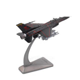 Maxbell 1/100 Alloy F16D Plane Model Airplane Model Fighter Aircraft for Bar Bedroom