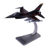 Maxbell 1/100 Alloy F16D Plane Model Airplane Model Fighter Aircraft for Bar Bedroom