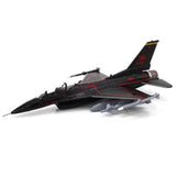 Maxbell 1/100 Alloy F16D Plane Model Airplane Model Fighter Aircraft for Bar Bedroom