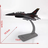 Maxbell 1/100 Alloy F16D Plane Model Airplane Model Fighter Aircraft for Bar Bedroom