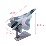 Maxbell 1:72 SU57 Aircraft Diecast Model Helicopter for Office Living Room Bookshelf B