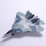 Maxbell 1:72 SU57 Aircraft Diecast Model Helicopter for Office Living Room Bookshelf B