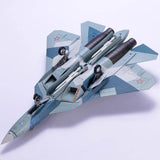 Maxbell 1:72 SU57 Aircraft Diecast Model Helicopter for Office Living Room Bookshelf B
