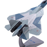 Maxbell 1:72 SU57 Aircraft Diecast Model Helicopter for Office Living Room Bookshelf B