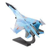 Maxbell 1/72 SU35 Airplane Diecast Model Alloy Helicopter for TV Cabinet Cafe Office