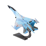 Maxbell 1/72 SU35 Airplane Diecast Model Alloy Helicopter for TV Cabinet Cafe Office