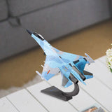 Maxbell 1/72 SU35 Airplane Diecast Model Alloy Helicopter for TV Cabinet Cafe Office