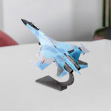 Maxbell 1/72 SU35 Airplane Diecast Model Alloy Helicopter for TV Cabinet Cafe Office