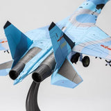Maxbell 1/72 SU35 Airplane Diecast Model Alloy Helicopter for TV Cabinet Cafe Office