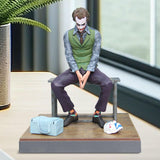 Maxbell Sitting Joker Model Statue Ornament Pretend Role Play Miniature Comics Joker