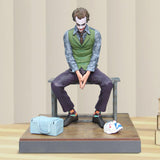 Maxbell Sitting Joker Model Statue Ornament Pretend Role Play Miniature Comics Joker