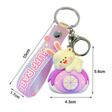 Maxbell Bunny Keychain Protector Cartoon Bag Pendant Accessory Delicate Doll Keyring purple