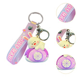 Maxbell Bunny Keychain Protector Cartoon Bag Pendant Accessory Delicate Doll Keyring purple