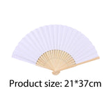Maxbell 50Pcs Blank Paper Fans Folding Fan for Children Crafts Festival Paper Crafts Set A