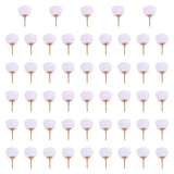 Maxbell 50Pcs Blank Paper Fans Folding Fan for Children Crafts Festival Paper Crafts Set B