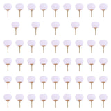 Maxbell 50Pcs Blank Paper Fans Folding Fan for Children Crafts Festival Paper Crafts Set B