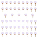 Maxbell 50Pcs Blank Paper Fans Folding Fan for Children Crafts Festival Paper Crafts Set B