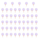 Maxbell 50Pcs Blank Paper Fans Folding Fan for Children Crafts Festival Paper Crafts Set C