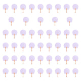 Maxbell 50Pcs Blank Paper Fans Folding Fan for Children Crafts Festival Paper Crafts Set C