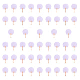 Maxbell 50Pcs Blank Paper Fans Folding Fan for Children Crafts Festival Paper Crafts Set C
