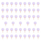 Maxbell 50Pcs Blank Paper Fans Folding Fan for Children Crafts Festival Paper Crafts Set C
