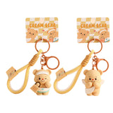Maxbell Bear Keychain with Lanyard Purse Charm Backpack Keychain for Men Women Girls A
