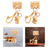 Maxbell Bear Keychain with Lanyard Purse Charm Backpack Keychain for Men Women Girls A