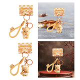 Maxbell Bear Keychain with Lanyard Purse Charm Backpack Keychain for Men Women Girls A
