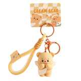 Maxbell Bear Keychain with Lanyard Purse Charm Backpack Keychain for Men Women Girls A