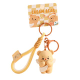 Maxbell Bear Keychain with Lanyard Purse Charm Backpack Keychain for Men Women Girls A