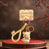 Maxbell Bear Keychain with Lanyard Purse Charm Backpack Keychain for Men Women Girls A