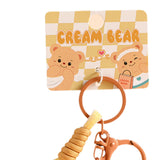 Maxbell Bear Keychain with Lanyard Purse Charm Backpack Keychain for Men Women Girls A