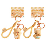 Maxbell Bear Keychain with Lanyard Purse Charm Backpack Keychain for Men Women Girls A
