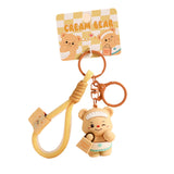 Maxbell Bear Keychain with Lanyard Purse Charm Backpack Keychain for Men Women Girls B