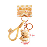 Maxbell Bear Keychain with Lanyard Purse Charm Backpack Keychain for Men Women Girls B