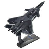 Maxbell Diecast Model Aircraft Toy Chengdu J-20 1/100 for Birthday Gift Gift Boys