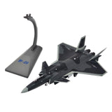 Maxbell Diecast Model Aircraft Toy Chengdu J-20 1/100 for Birthday Gift Gift Boys