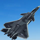 Maxbell Diecast Model Aircraft Toy Chengdu J-20 1/100 for Birthday Gift Gift Boys