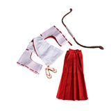 Maxbell 4x 1/6 Women Witch Costume with Skirt Shoes Bow for 12in Female Figures Accs