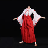 Maxbell 4x 1/6 Women Witch Costume with Skirt Shoes Bow for 12in Female Figures Accs