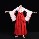 Maxbell 4x 1/6 Women Witch Costume with Skirt Shoes Bow for 12in Female Figures Accs