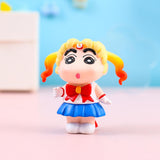 Maxbell 8Pcs Resin Mini Doll Statues Home Fireplace Gift Bedroom Miniature Figurines