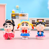 Maxbell 8Pcs Resin Mini Doll Statues Home Fireplace Gift Bedroom Miniature Figurines