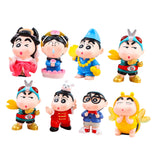 Maxbell 8Pcs Resin Mini Doll Statues Home Fireplace Gift Bedroom Miniature Figurines