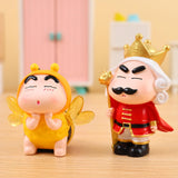 Maxbell 8Pcs Resin Mini Doll Statues Home Fireplace Gift Bedroom Miniature Figurines