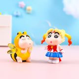 Maxbell 8Pcs Resin Mini Doll Statues Home Fireplace Gift Bedroom Miniature Figurines