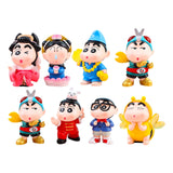 Maxbell 8Pcs Resin Mini Doll Statues Home Fireplace Gift Bedroom Miniature Figurines