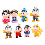 Maxbell 8Pcs Resin Mini Doll Statues Home Fireplace Gift Bedroom Miniature Figurines
