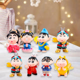Maxbell 8Pcs Resin Mini Doll Statues Home Fireplace Gift Bedroom Miniature Figurines